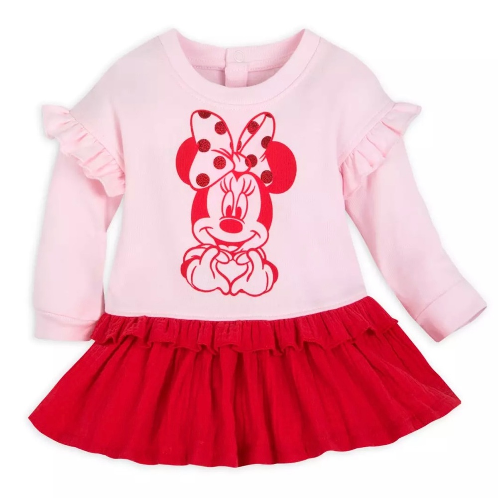 NWT Disney Baby Minnie Mouse Dress Set 18-24 months